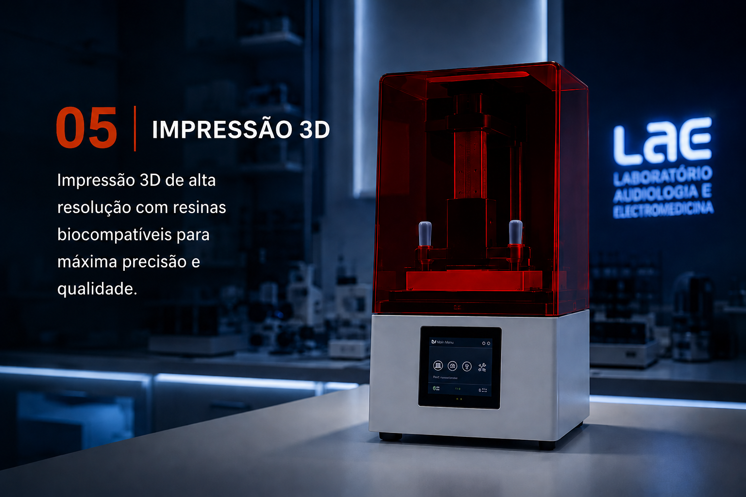 Produção e impressão 3D — processo de produção LAE